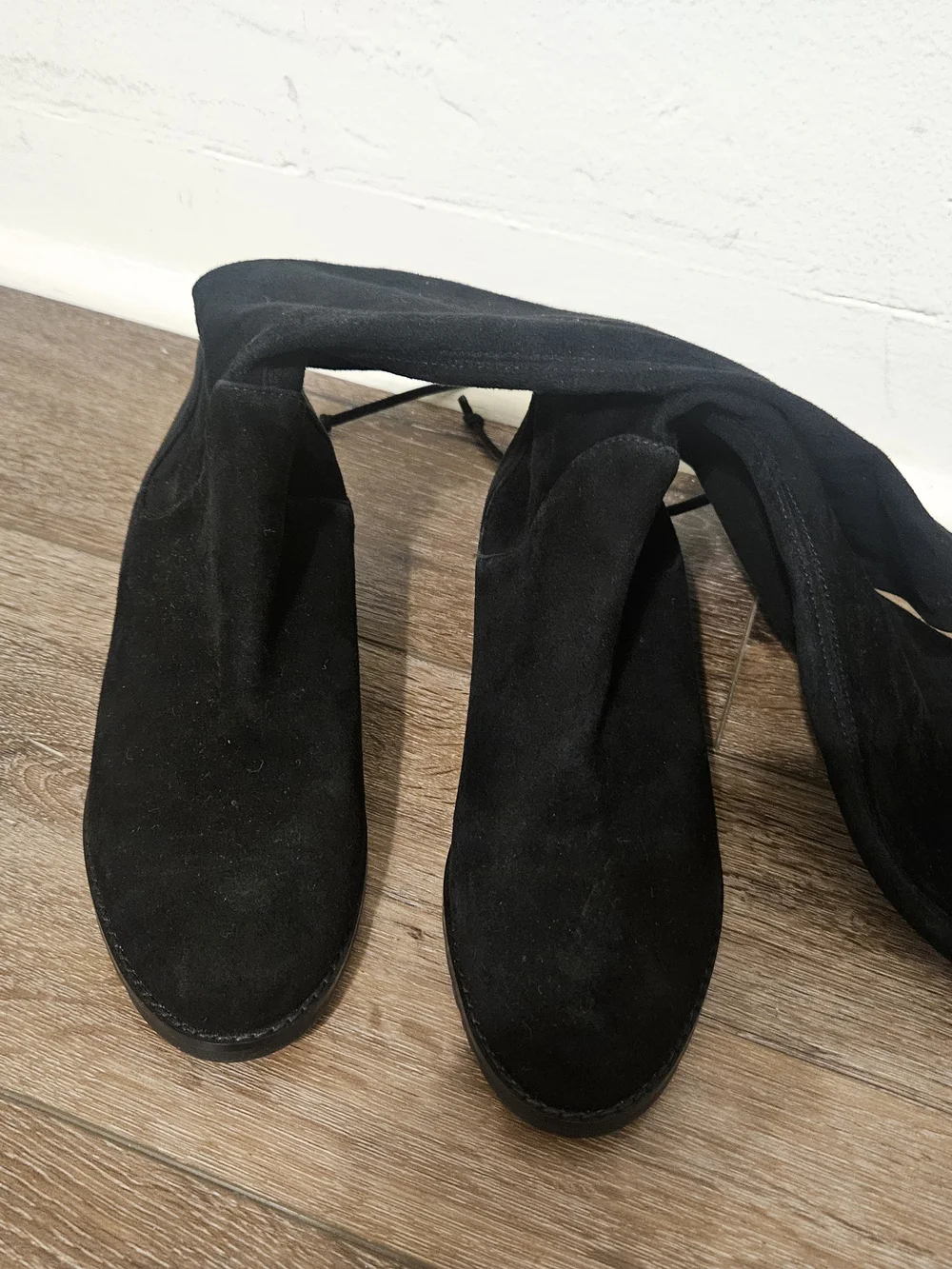 Stewart Weitzman Black Suede Boots Size 4.5